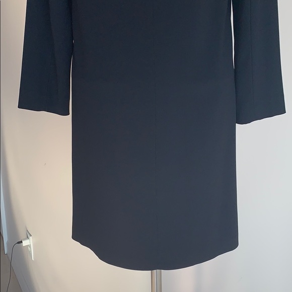 TARA JORMON Black Dress with Silk Insert Sz FR 38 - Picture 2 of 11